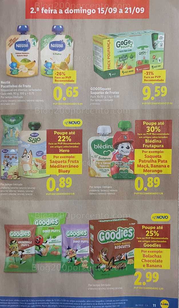 Antevisão Folheto LIDL Promoções de 15 a 21 setembro