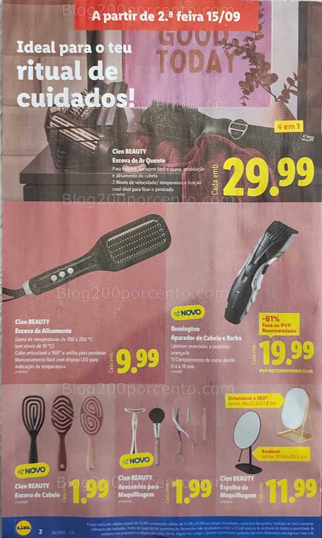 Antevisão Folheto LIDL Bazar Promoções de 15 a 25 setembro