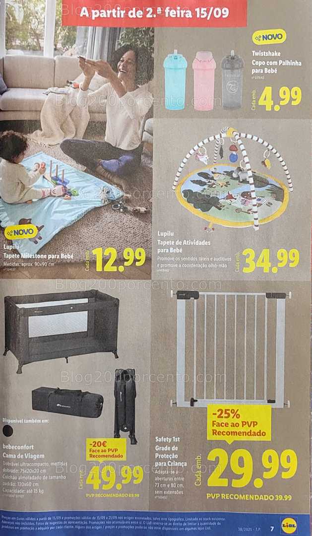 Antevisão Folheto LIDL Bazar Promoções de 15 a 25 setembro