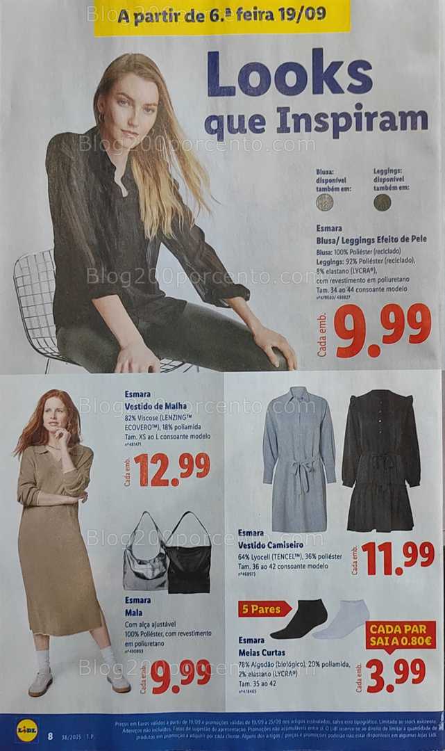 Antevisão Folheto LIDL Bazar Promoções de 19 a 25 setembro