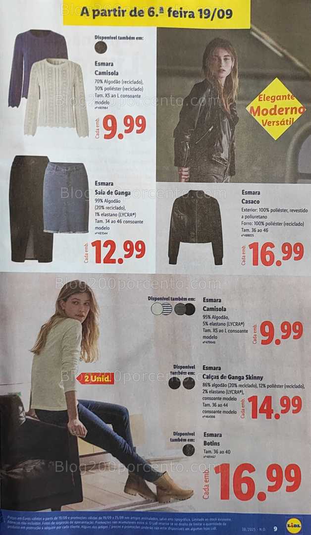 Antevisão Folheto LIDL Bazar Promoções de 19 a 25 setembro