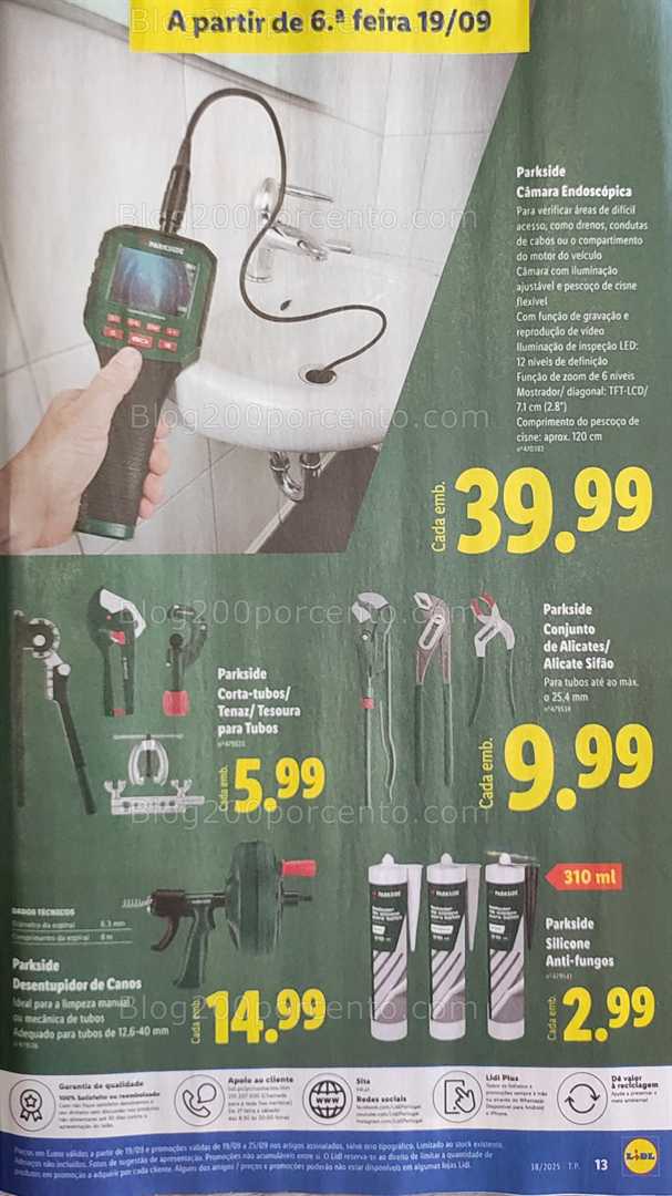 Antevisão Folheto LIDL Bazar Promoções de 19 a 25 setembro