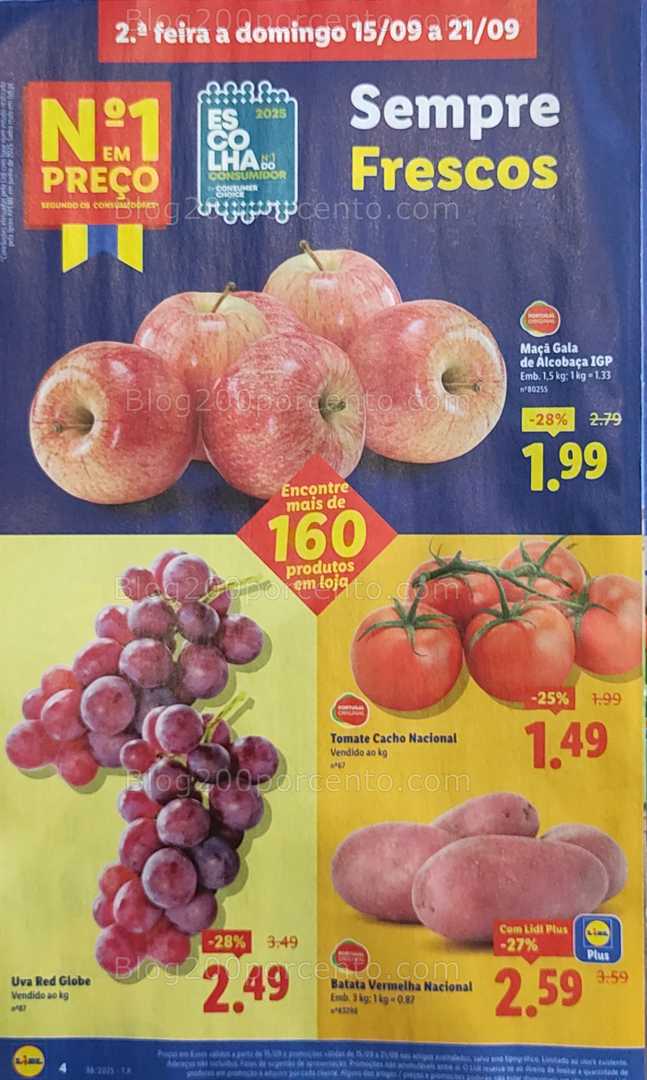 Antevisão Folheto LIDL Promoções de 15 a 21 setembro
