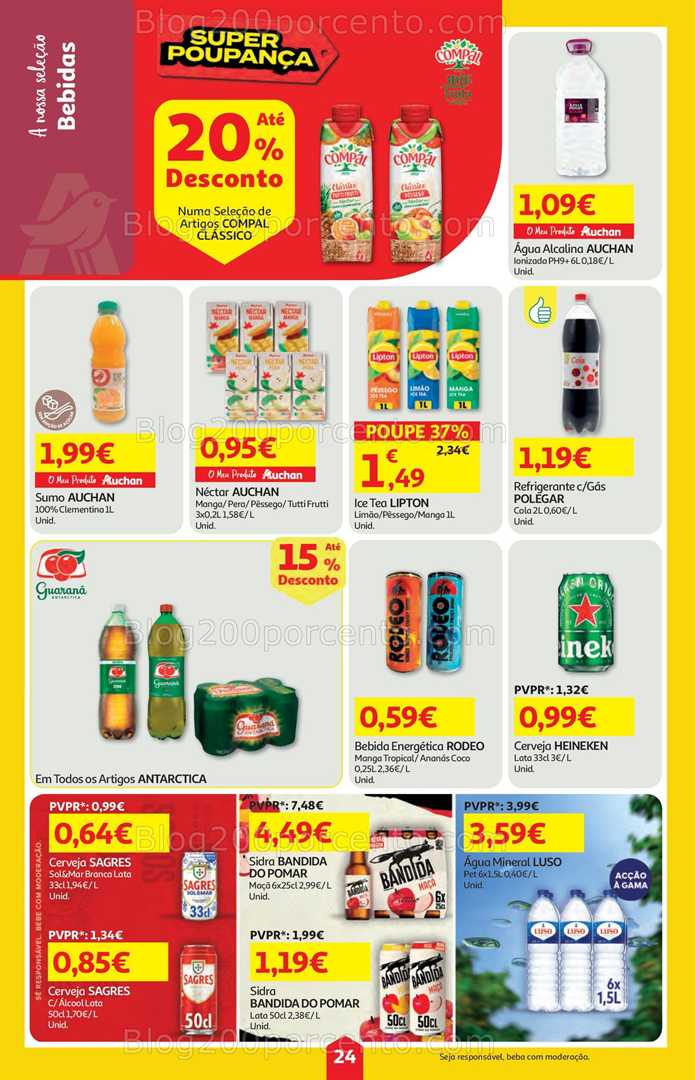 Antevisão Folheto AUCHAN Super Poupança Promoções de 18 a 24 setembro