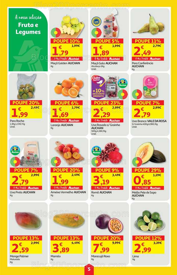 Antevisão Folheto AUCHAN Super Poupança Promoções de 18 a 24 setembro