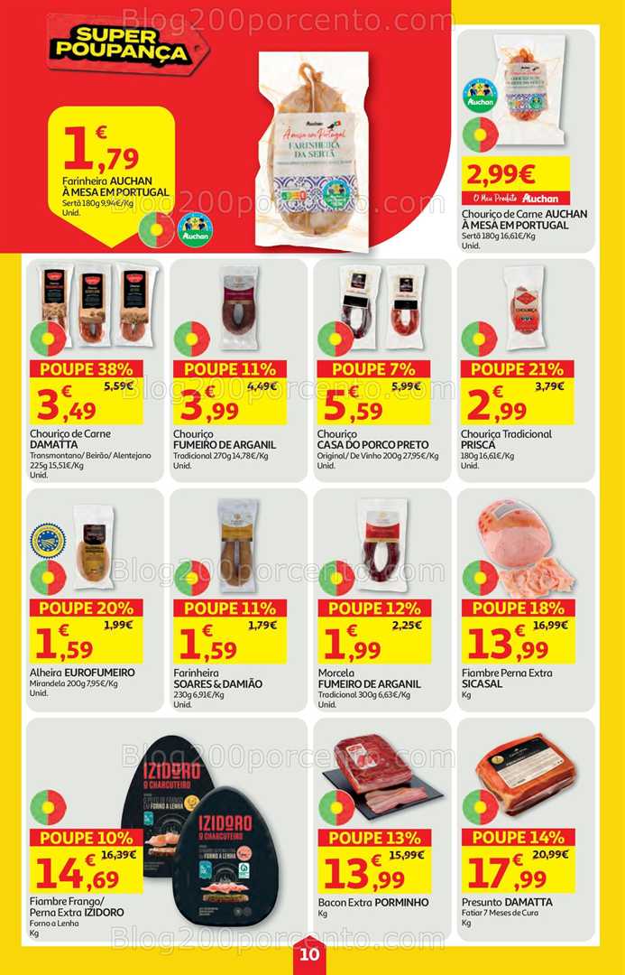 Antevisão Folheto AUCHAN Super Poupança Promoções de 25 setembro a 1 outubro