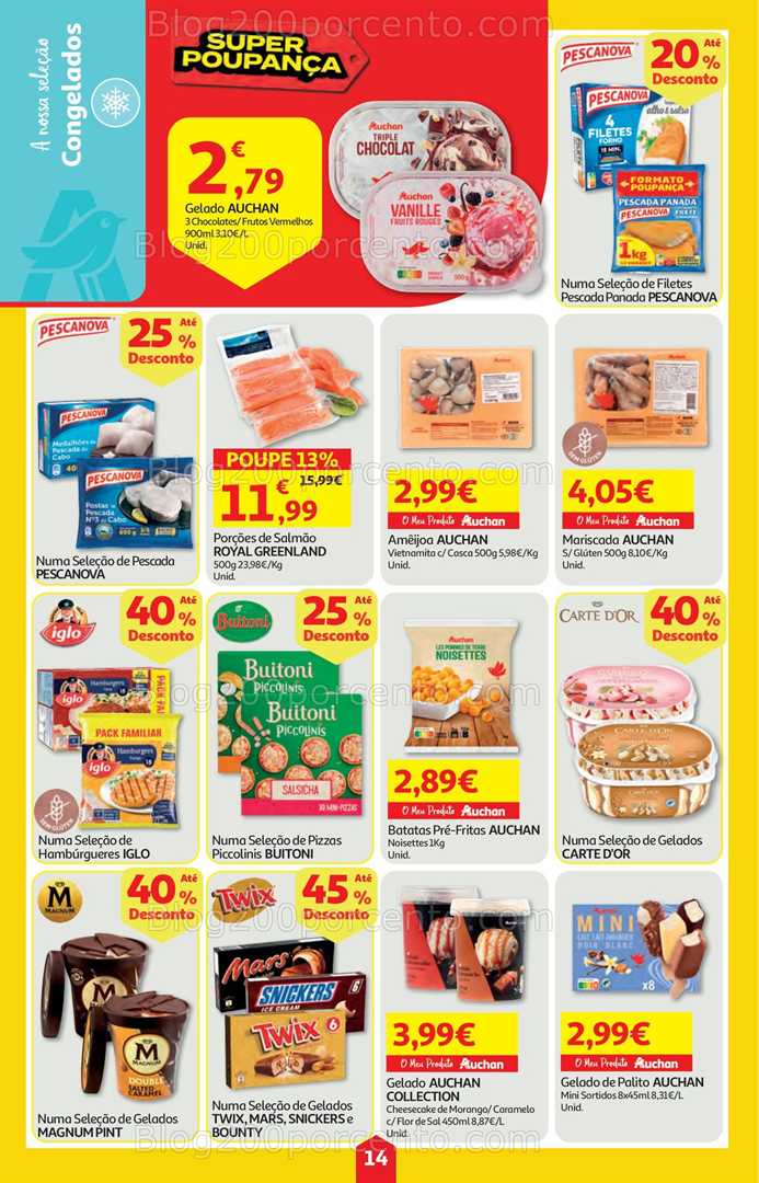 Antevisão Folheto AUCHAN Super Poupança Promoções de 25 setembro a 1 outubro