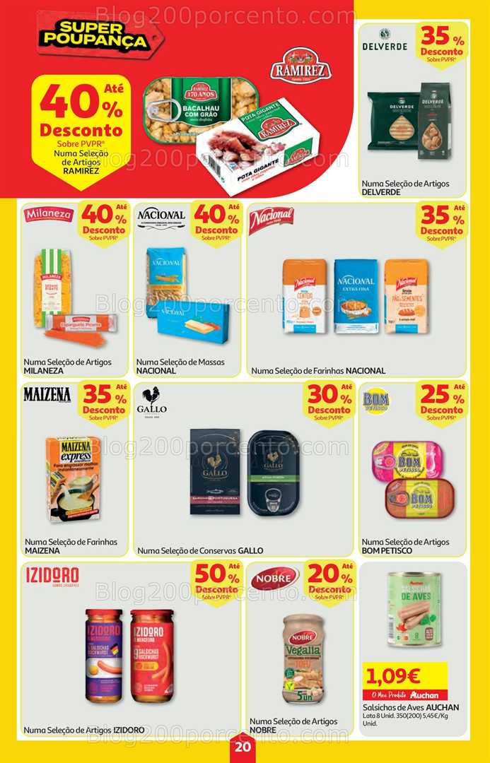Antevisão Folheto AUCHAN Super Poupança Promoções de 25 setembro a 1 outubro