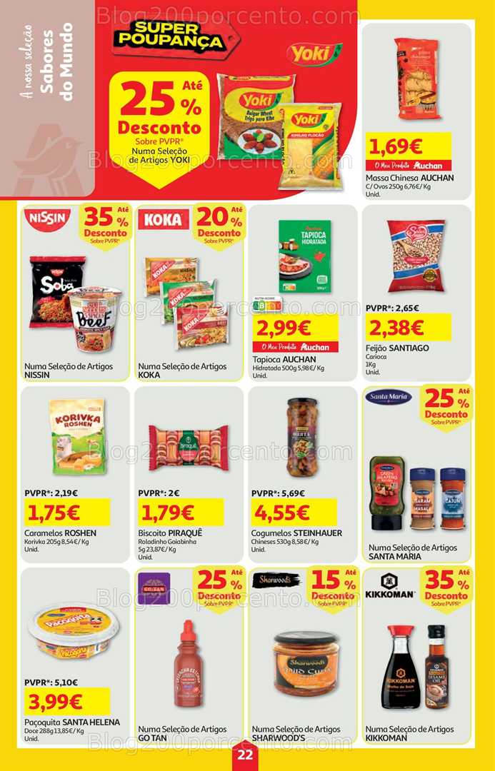 Antevisão Folheto AUCHAN Super Poupança Promoções de 25 setembro a 1 outubro