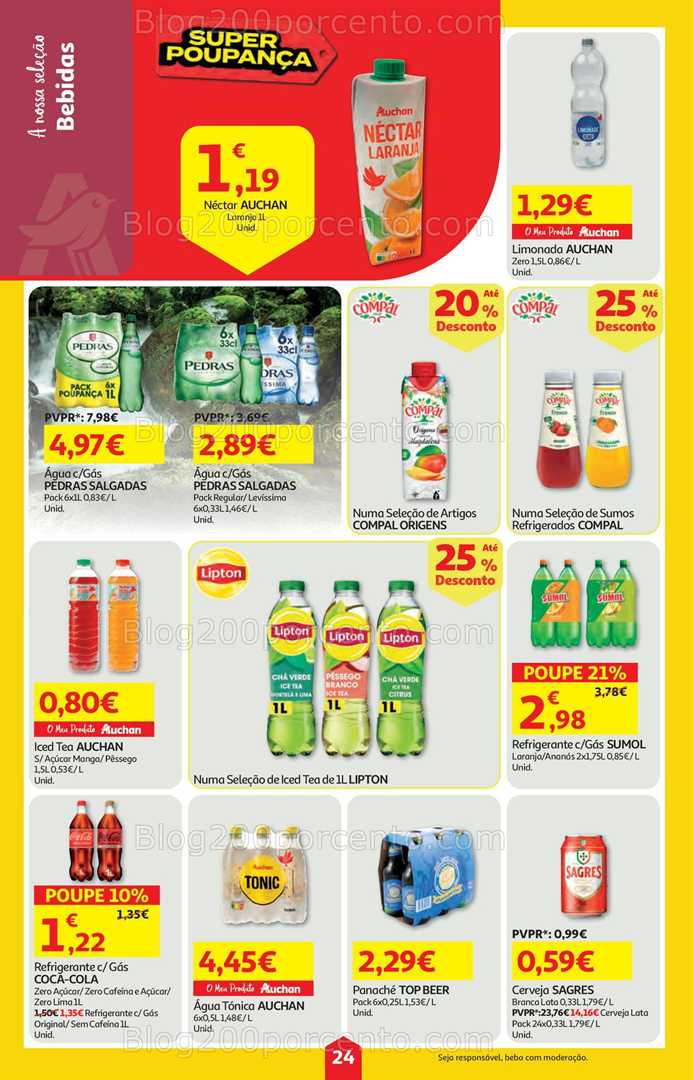 Antevisão Folheto AUCHAN Super Poupança Promoções de 25 setembro a 1 outubro