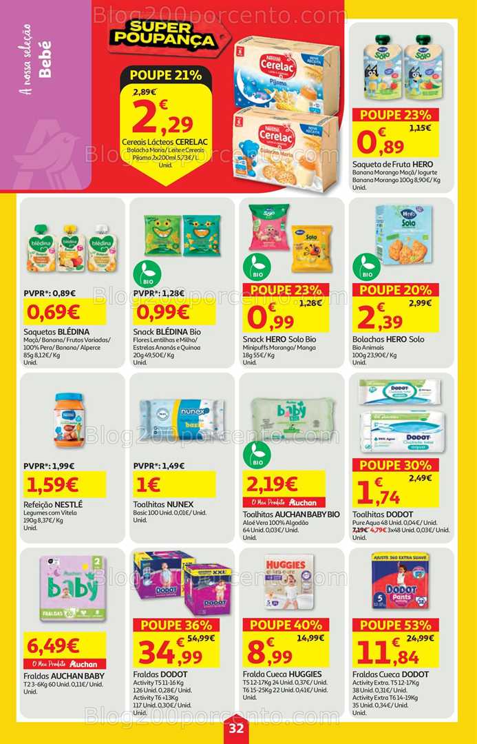 Antevisão Folheto AUCHAN Super Poupança Promoções de 25 setembro a 1 outubro