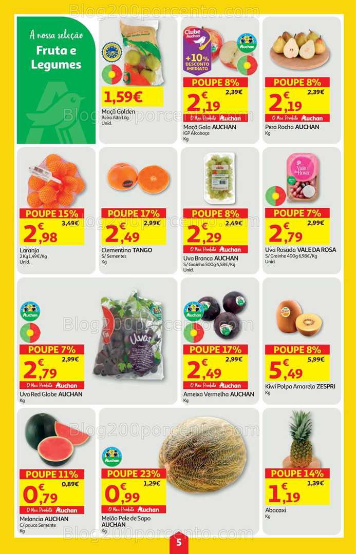 Antevisão Folheto AUCHAN Super Poupança Promoções de 25 setembro a 1 outubro