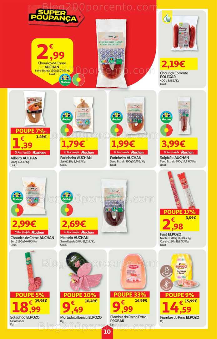 Antevisão Folheto AUCHAN Super Poupança Promoções de 11 a 17 setembro