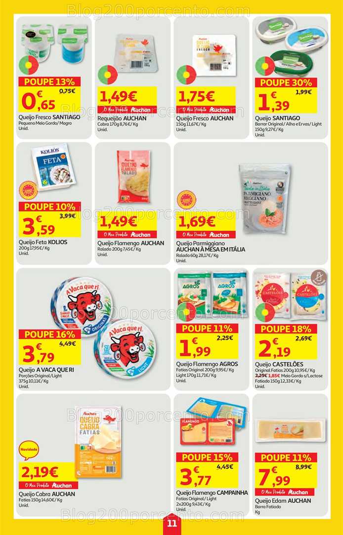 Antevisão Folheto AUCHAN Super Poupança Promoções de 11 a 17 setembro
