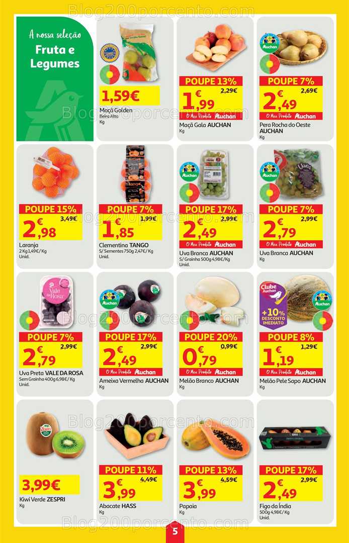 Antevisão Folheto AUCHAN Super Poupança Promoções de 11 a 17 setembro