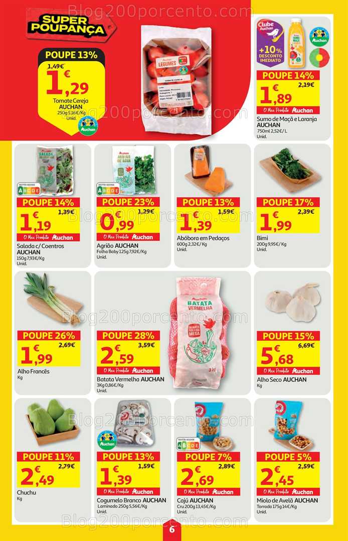 Antevisão Folheto AUCHAN Super Poupança Promoções de 11 a 17 setembro