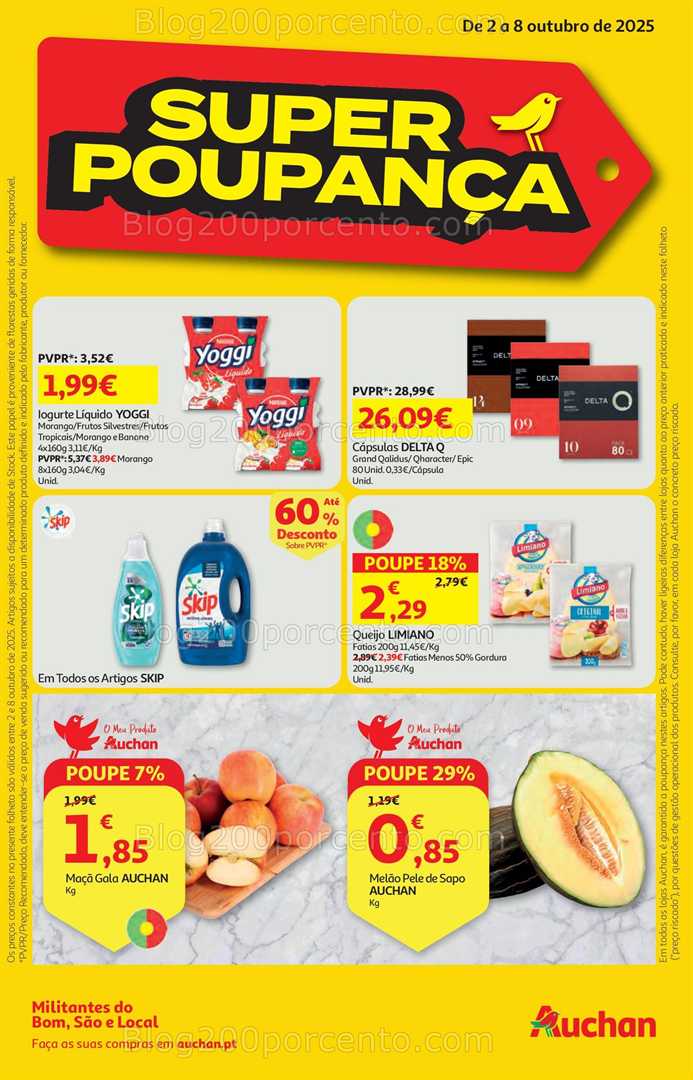 Antevisão Folheto AUCHAN Promoções de 2 a 8 outubro