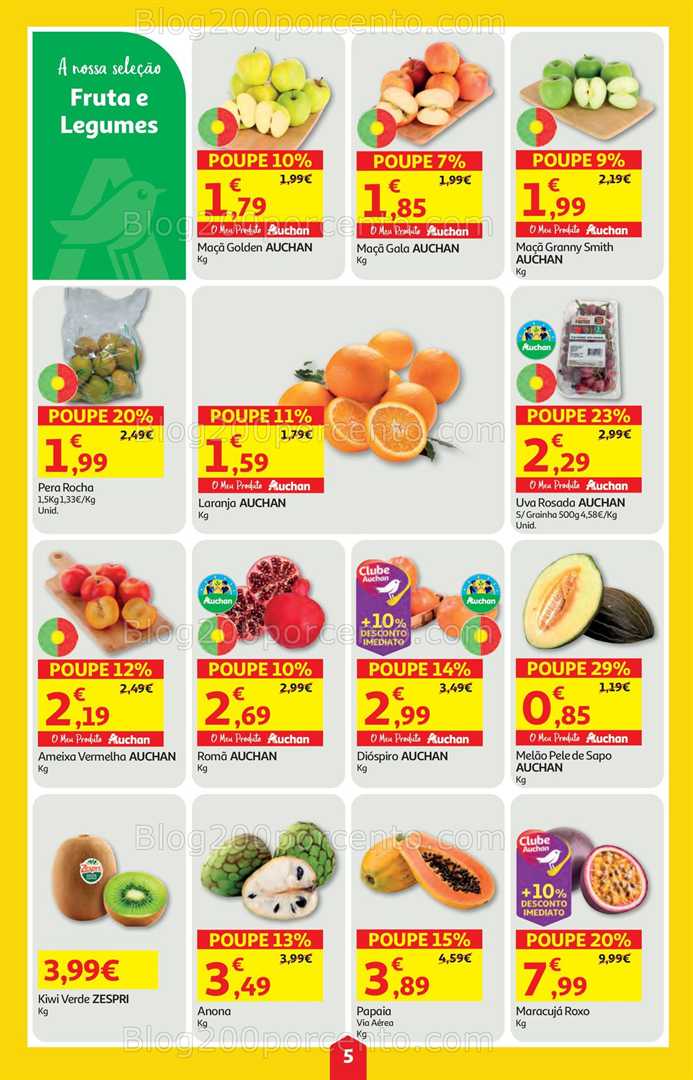Antevisão Folheto AUCHAN Promoções de 2 a 8 outubro