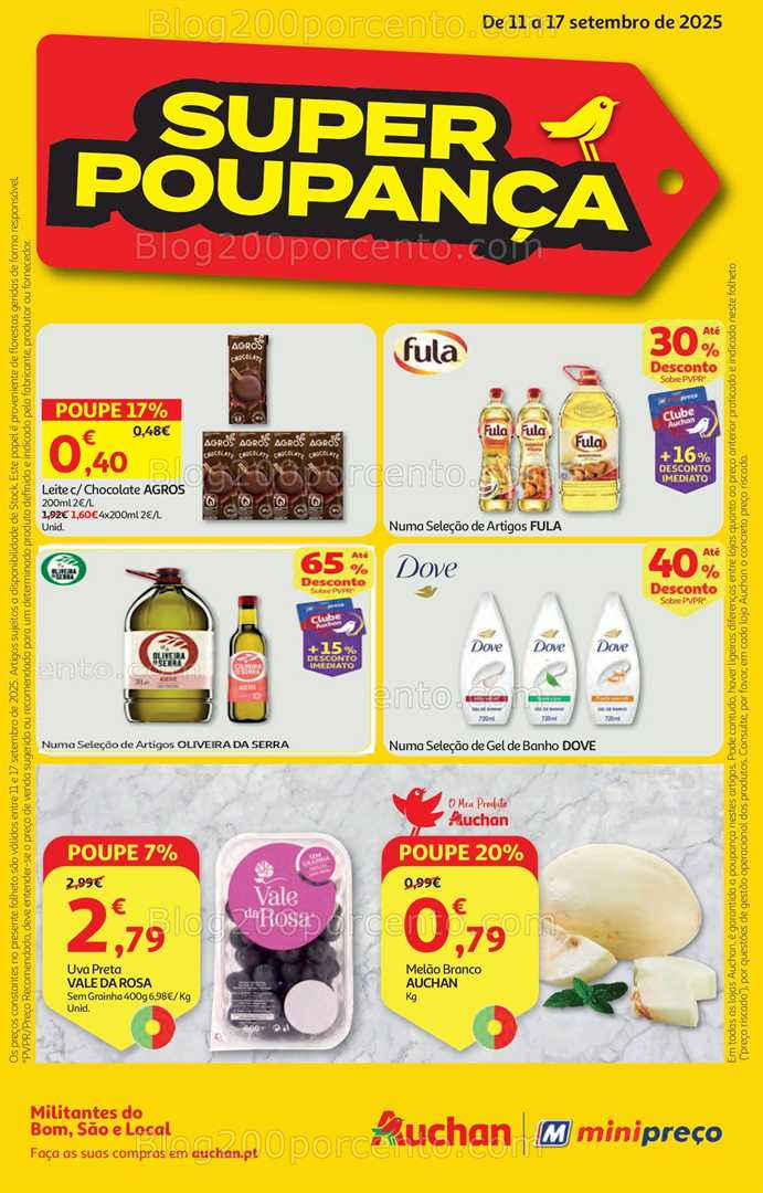 Antevisão Folheto MINIPREÇO - AUCHAN Promoções de 11 a 17 setembro