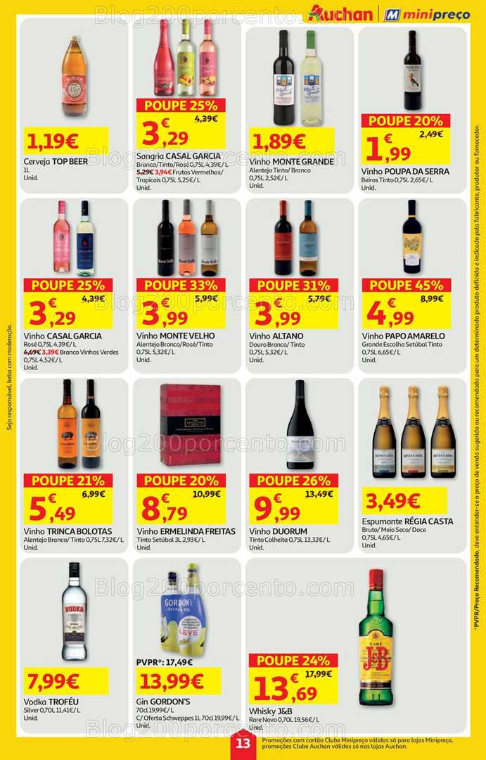 Antevisão Folheto MINIPREÇO - AUCHAN Promoções de 11 a 17 setembro