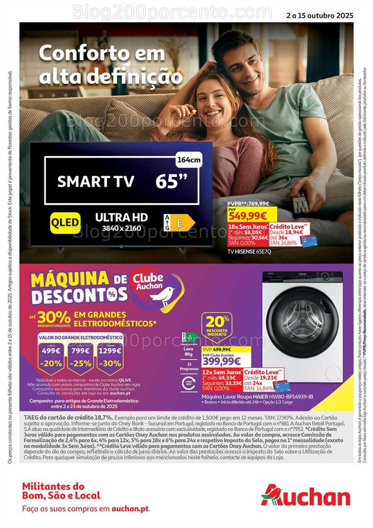 Antevisão Folheto AUCHAN Box Tecnologia Promoções de 2 a 15 outubro