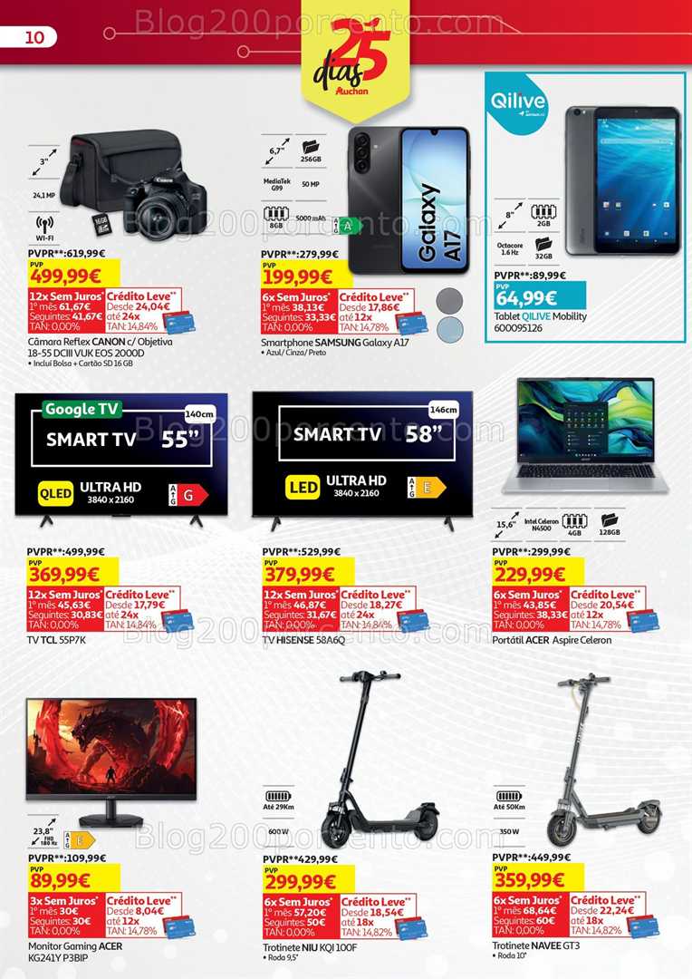 Antevisão Folheto AUCHAN Box Tecnologia Promoções de 2 a 15 outubro