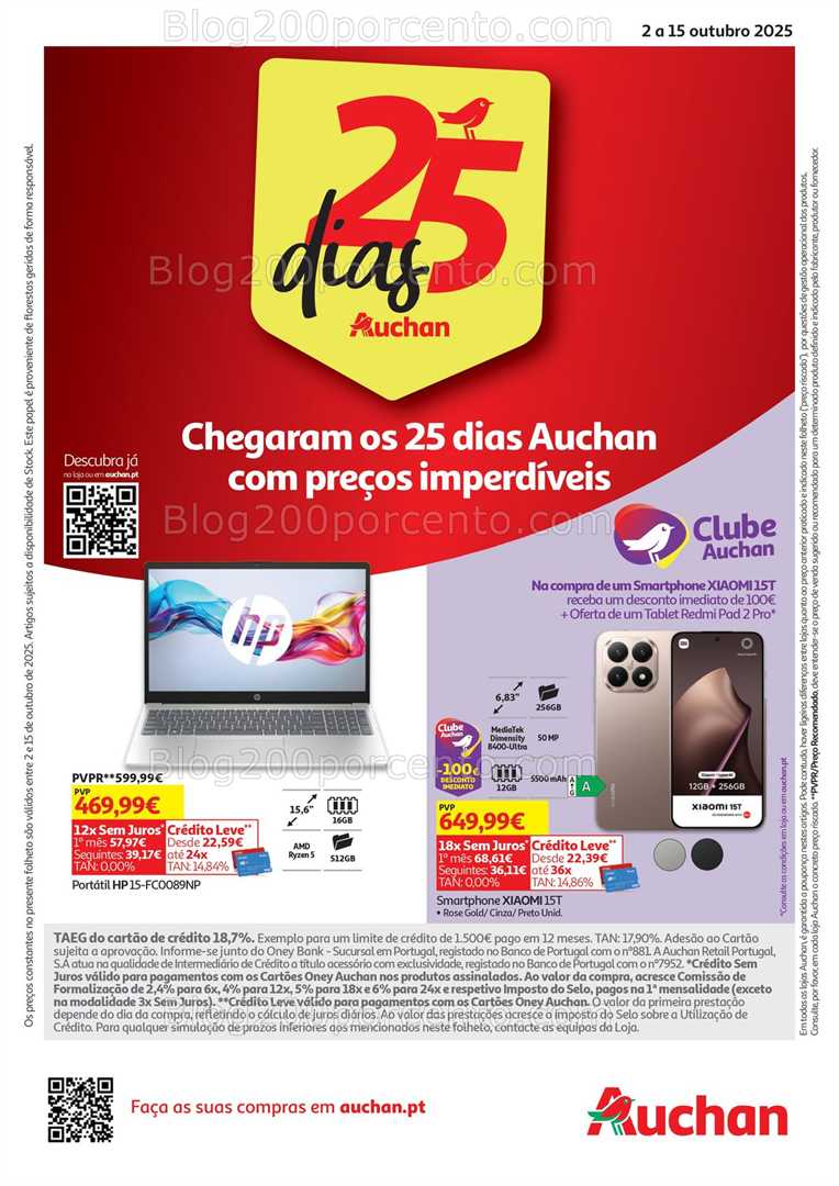 Antevisão Folheto AUCHAN Box Tecnologia Promoções de 2 a 15 outubro