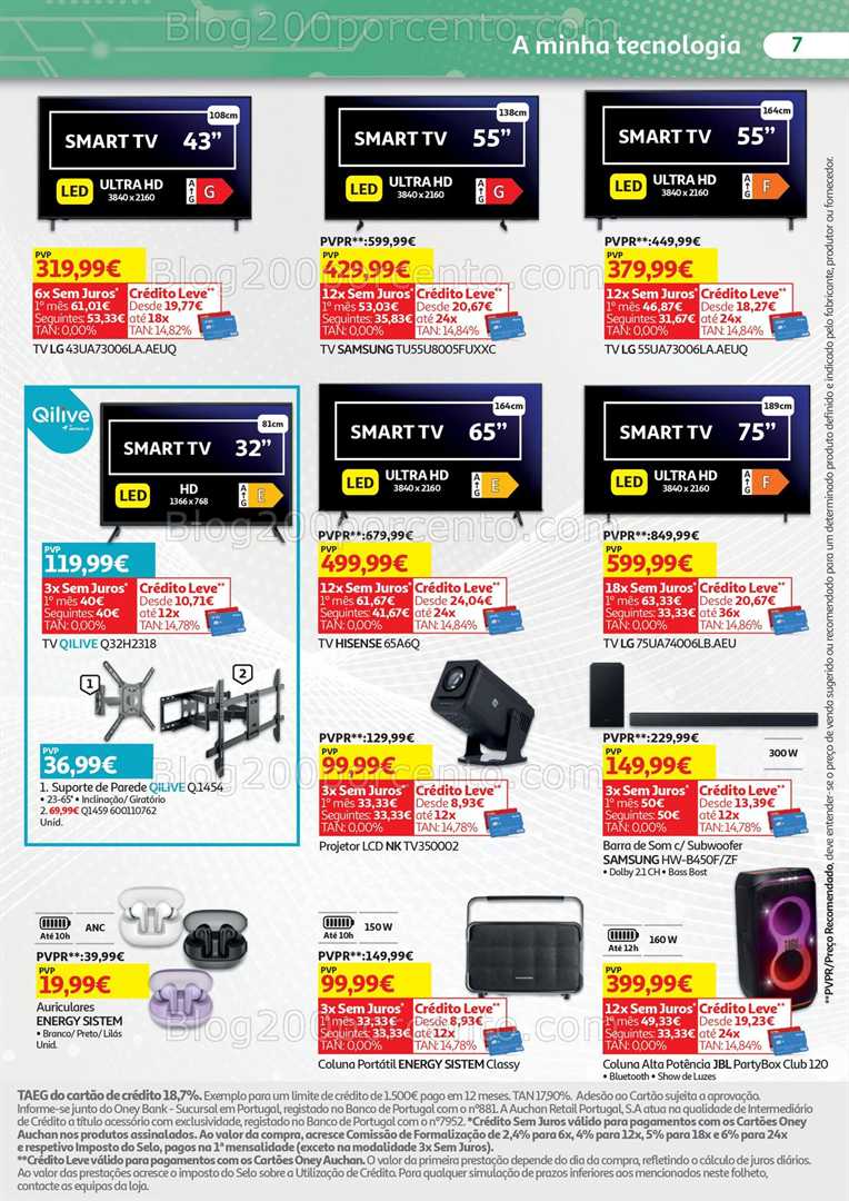 Antevisão Folheto AUCHAN Box Tecnologia Promoções de 2 a 15 outubro