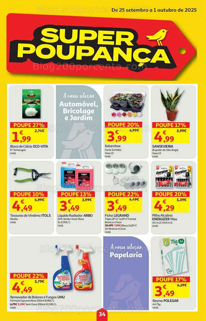 Antevisão Folheto AUCHAN Bazar Promoções de 25 setembro a 1 outubro
