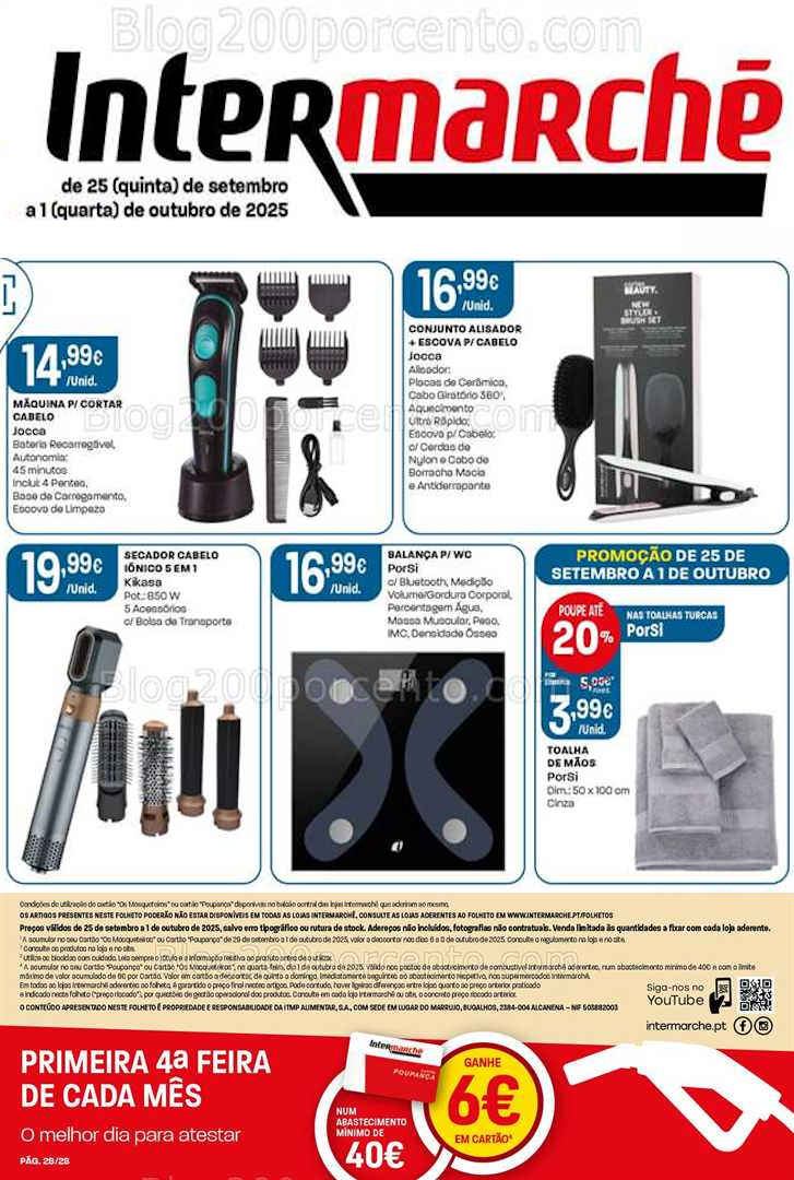 Antevisão Folheto INTERMARCHÉ Bazar Promoções de 25 setembro a 1 outubro