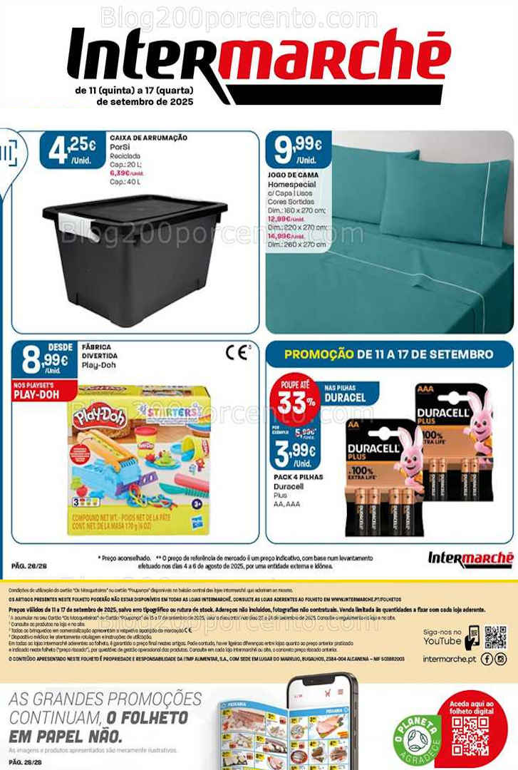 Antevisão Folheto INTERMARCHÉ Bazar Promoções de 11 a 17 setembro