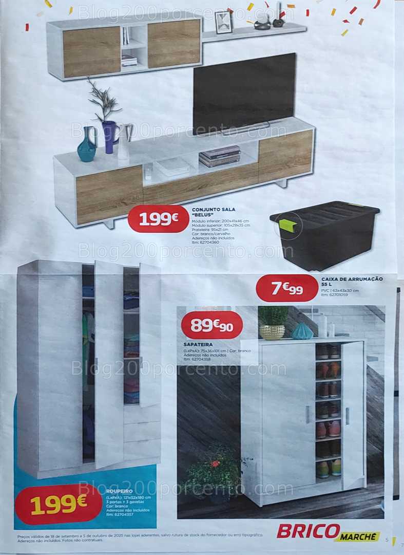 Antevisão Folheto BRICOMARCHÉ Aniversário Promoções de 18 setembro a 5 outubro
