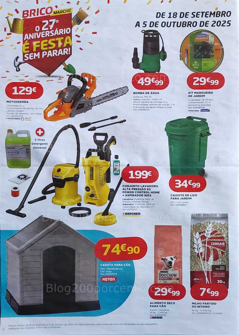 Antevisão Folheto BRICOMARCHÉ Aniversário Promoções de 18 setembro a 5 outubro