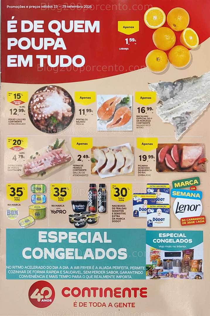 Antevisão Folheto CONTINENTE Promoções de 23 a 29 setembro