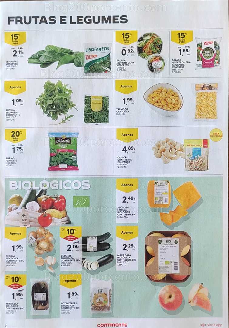 Antevisão Folheto CONTINENTE Promoções de 9 a 15 setembro