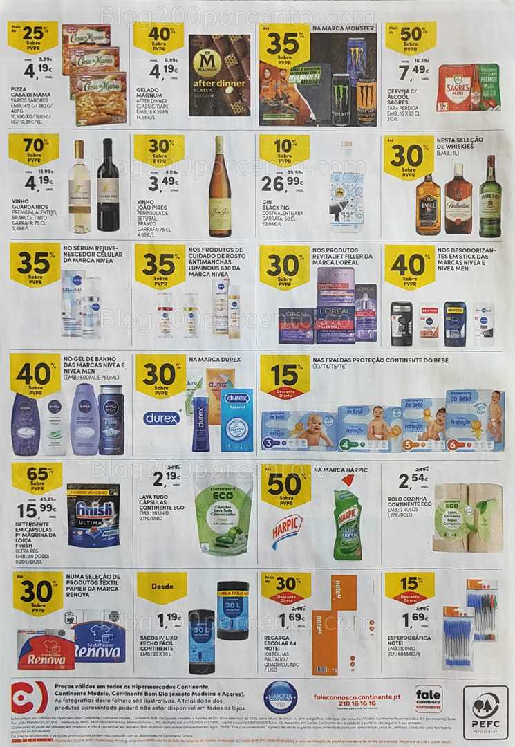 Antevisão Folheto CONTINENTE Promoções Fim de Semana - 12 a 15 setembro