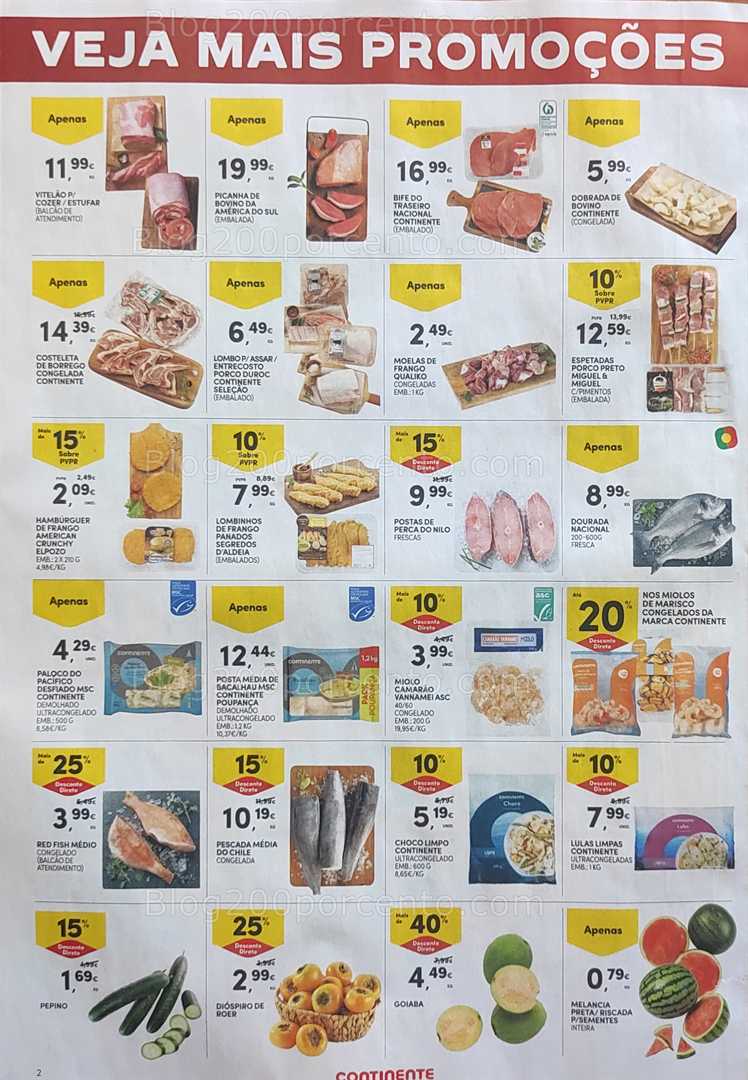 Antevisão Folheto CONTINENTE Promoções Fim de Semana - 26 a 29 setembro