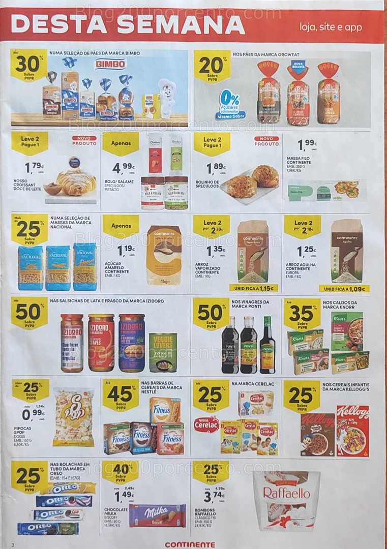 Antevisão Folheto CONTINENTE Promoções Fim de Semana - 26 a 29 setembro