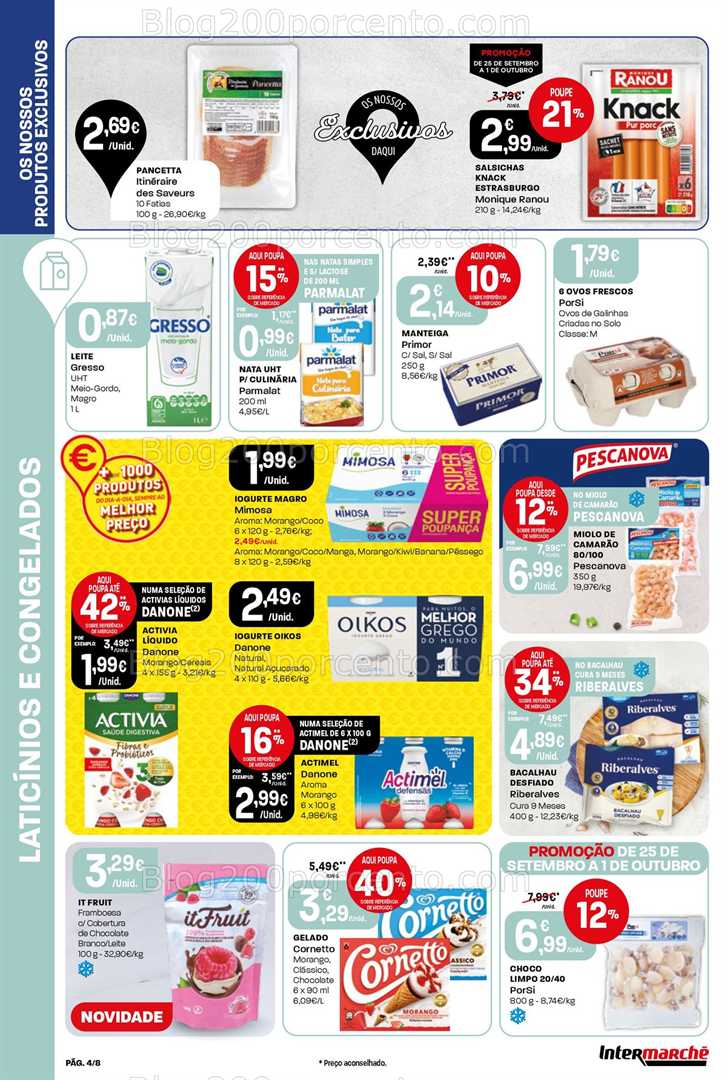 Antevisão Folheto INTERMARCHÉ Mini Promoções de 25 setembro a 1 outubro