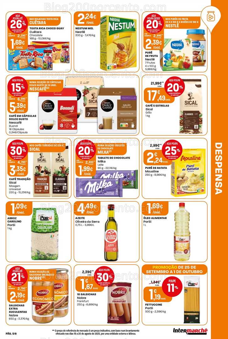 Antevisão Folheto INTERMARCHÉ Mini Promoções de 25 setembro a 1 outubro