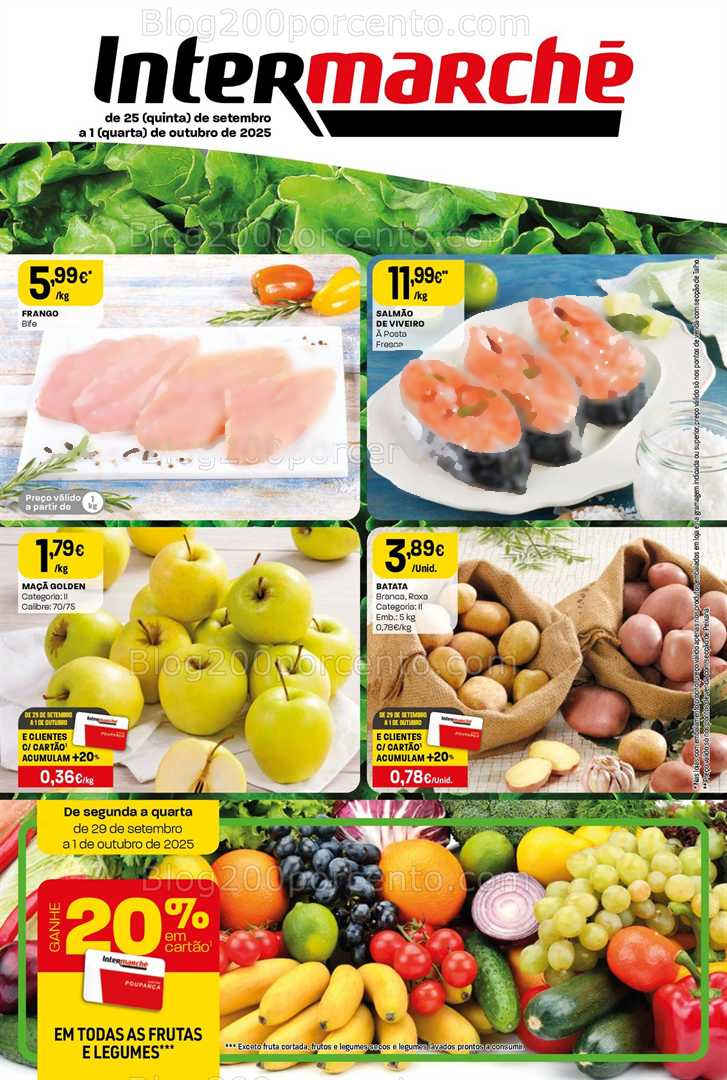 Antevisão Folheto INTERMARCHÉ Super Promoções de 25 setembro a 1 outubro