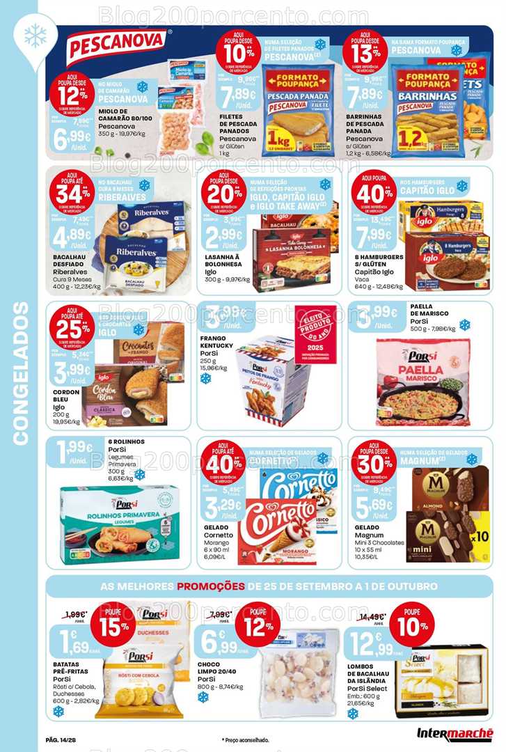 Antevisão Folheto INTERMARCHÉ Super Promoções de 25 setembro a 1 outubro