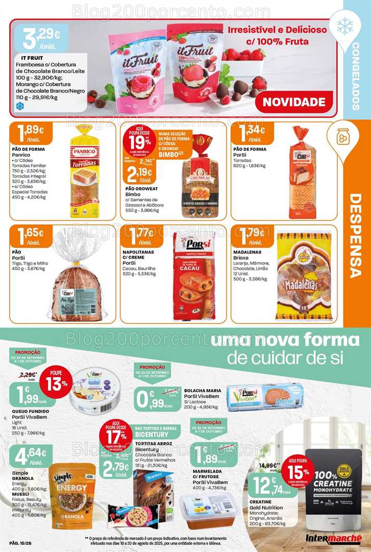Antevisão Folheto INTERMARCHÉ Super Promoções de 25 setembro a 1 outubro
