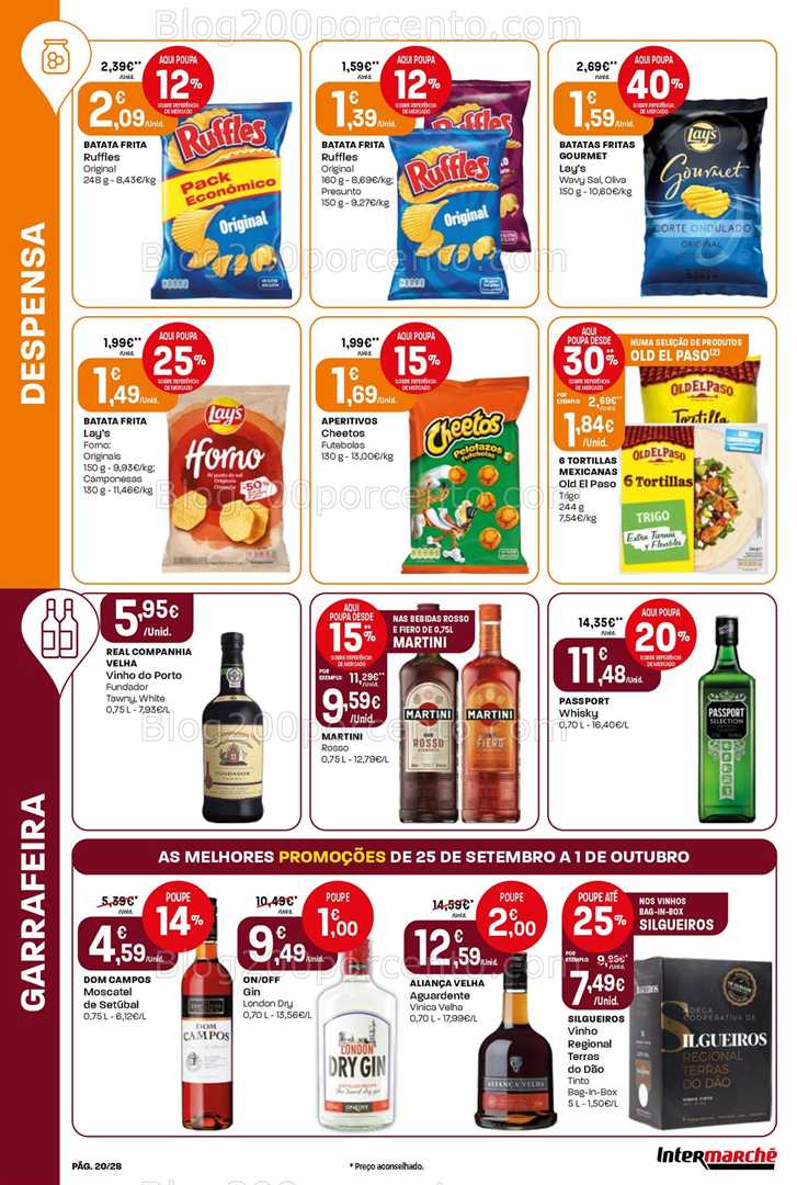 Antevisão Folheto INTERMARCHÉ Super Promoções de 25 setembro a 1 outubro