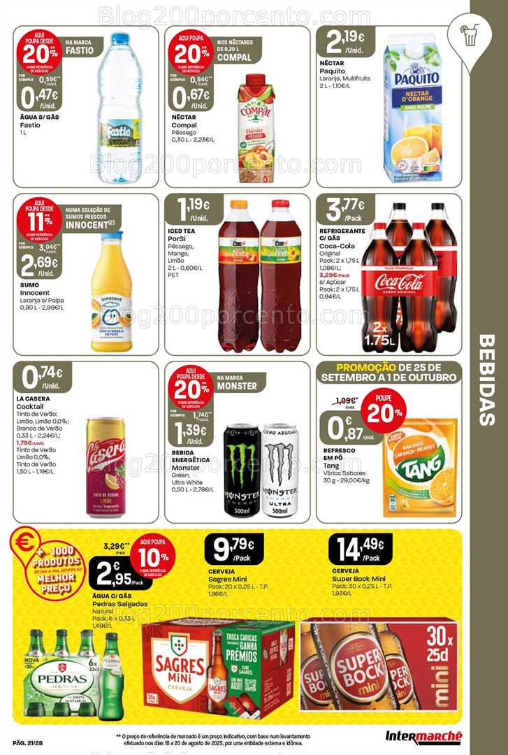 Antevisão Folheto INTERMARCHÉ Super Promoções de 25 setembro a 1 outubro