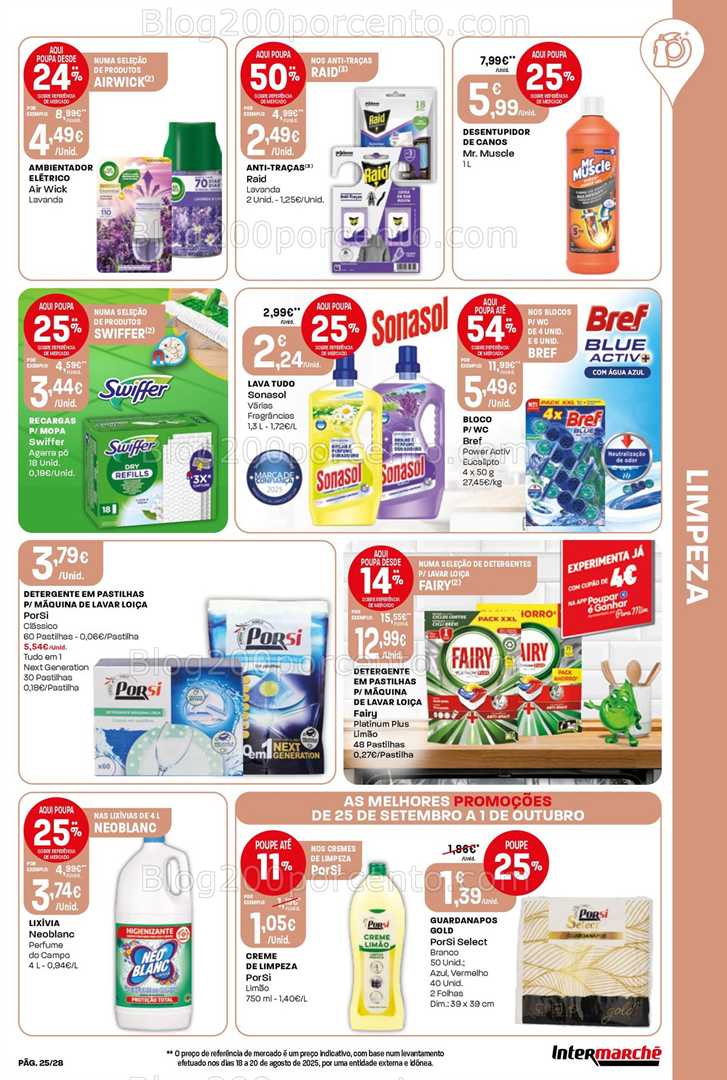 Antevisão Folheto INTERMARCHÉ Super Promoções de 25 setembro a 1 outubro