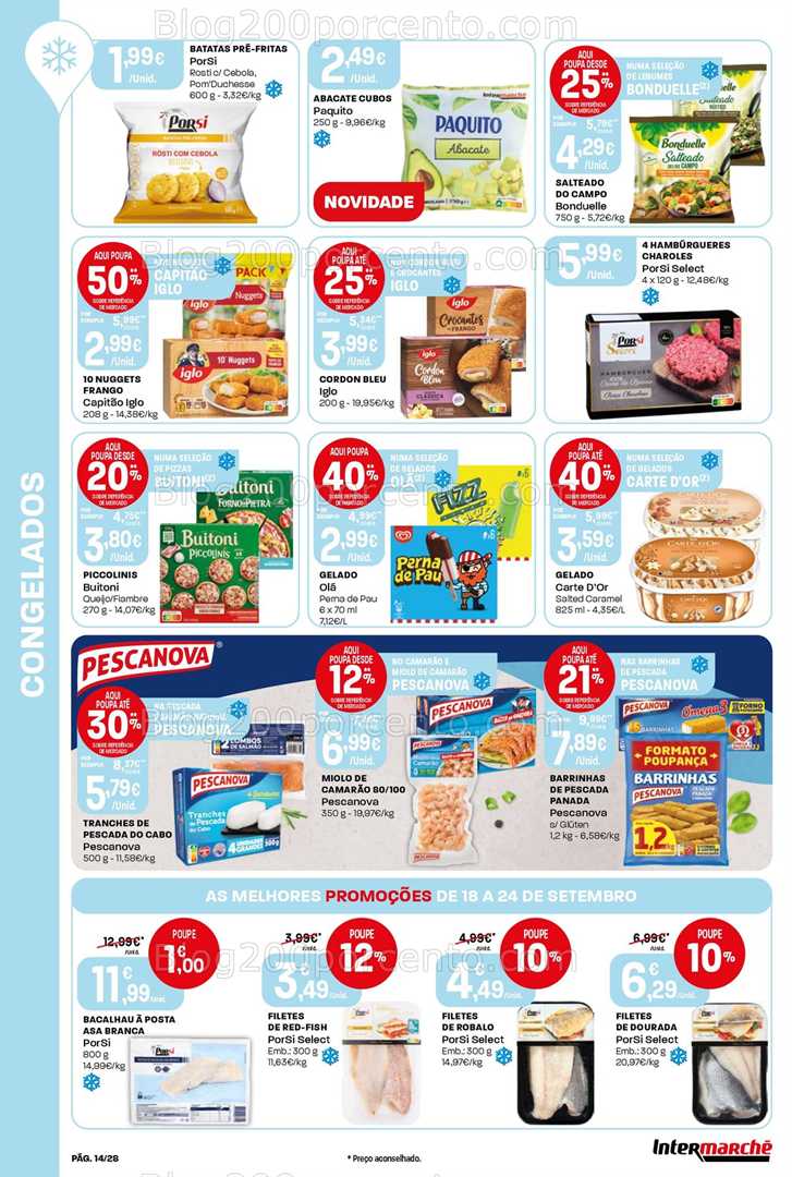 Antevisão Folheto INTERMARCHÉ Super Promoções de 18 a 24 setembro