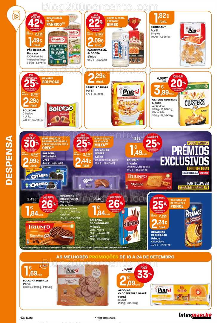 Antevisão Folheto INTERMARCHÉ Super Promoções de 18 a 24 setembro