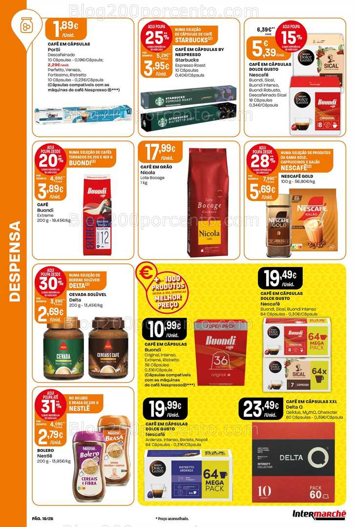 Antevisão Folheto INTERMARCHÉ Super Promoções de 18 a 24 setembro