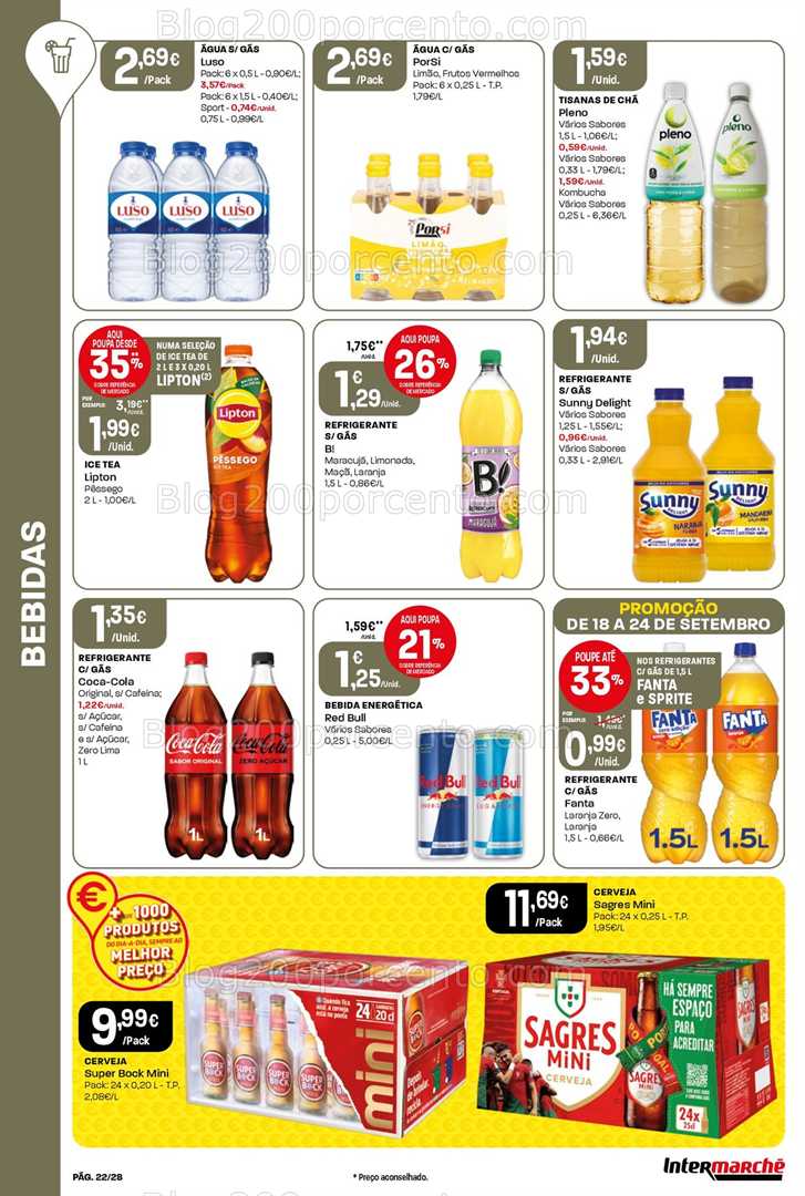 Antevisão Folheto INTERMARCHÉ Super Promoções de 18 a 24 setembro